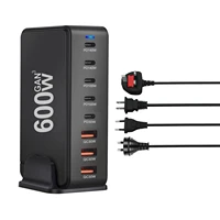 NEW 600W Gan Fast Charge 3.0 USB Type C Fast Charger Mobile 8-port 5C3A PD Charger  Convenient To Carry Tablet Charger - Image 4