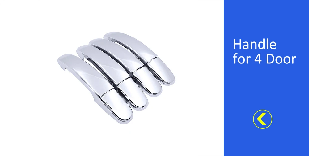 for Ford Focus 2 3 MK2 MK3 C370 C346 C170 2005~2018 2011 Chrome Door Handle Cover Car Accessories Rustproof Stickers Catch Cap truck stickers