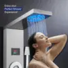 LED Shower Panel Tower System with Rainfall and Mist Shower Head 6-in-1 Shower Panels with Jets and Handheld and Digital 3