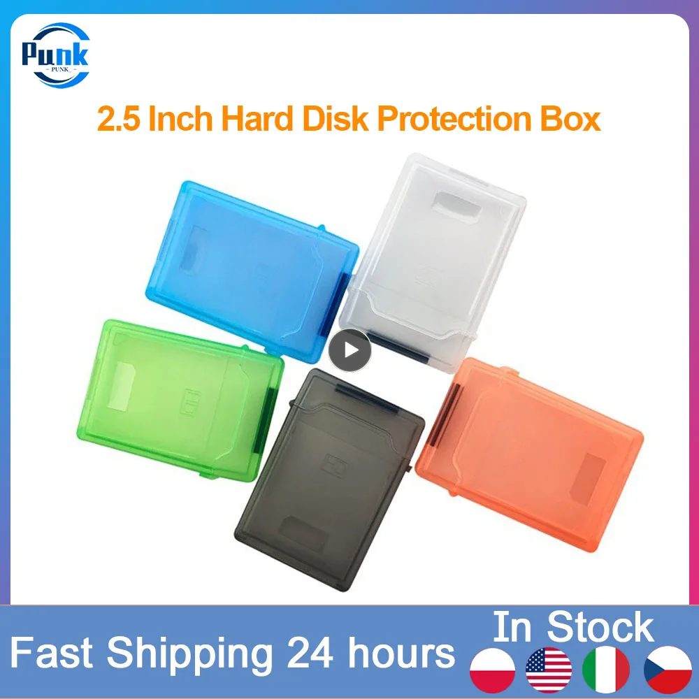

Plastic High Quality Protective Box 2.5 Inch Storage Box Dustproof Hard Disk Protection Box Game Gadgets Ssd Solid State Case