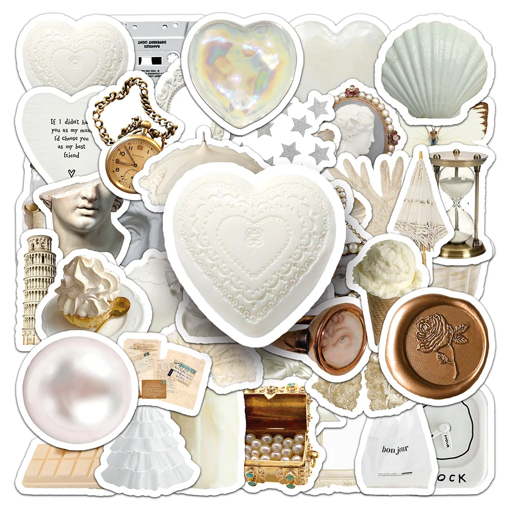 autocollants-de-d-coration-de-dessin-anim-blanc-mignon-style-esth-tique
