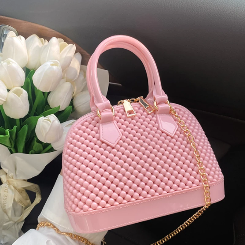 

Summer New PVC Jelly Shell Bag Women Handbag Single Shoulder Bag Diagonal Straddle Women's Bag