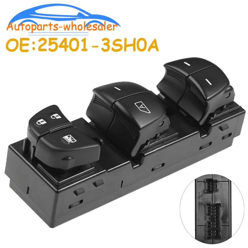 Nissan Window Lifter Control Switch 25401-3SH0A For Leaf Juke Sentra