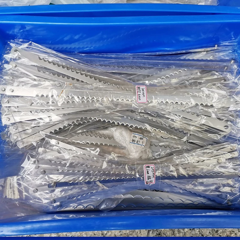 빵 슬라이서 블레이드 톱니 모양의 블레이드 275mm 285mm 300mm 이빨 토스트 빵 슬라이서 커팅 블레이드
