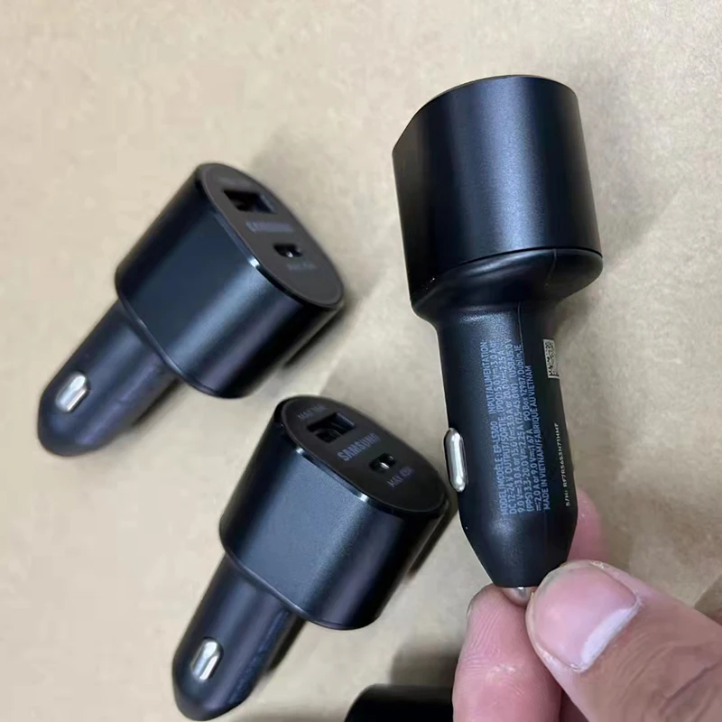 60W Super Fast USB-C Car Charger with Dual Outputs and Charging Cable