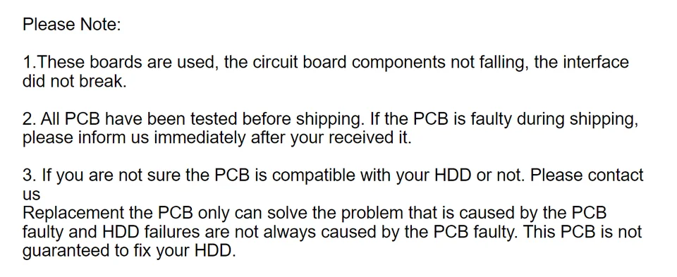 Carte Contrôleur PCB Pour Disque Dur WD2500YS-01SHB1 - Réf. 2060-701335-005 Rev A - Occasion
