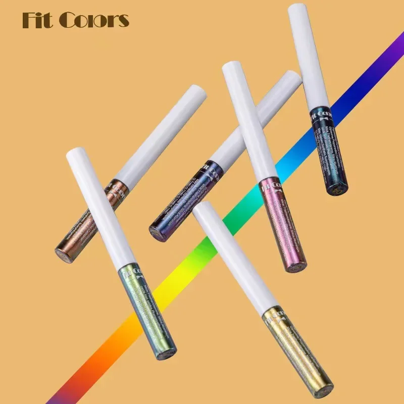 6 Color Chameleon Liquid Eyeliner Waterproof Long Lasting Diamond Glitter Metallic Shiny Eyeshadow Phantom Stage Makeup Cosmetic
