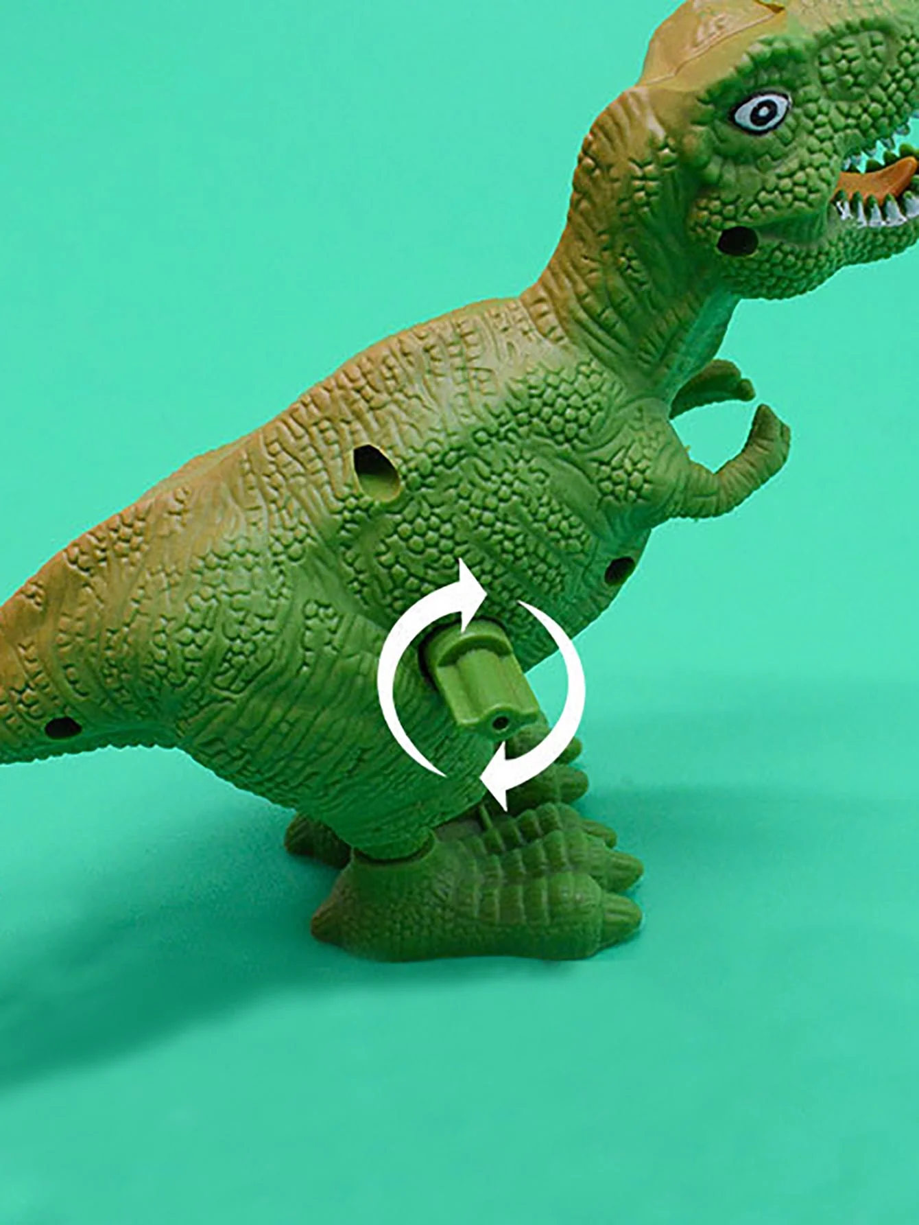 1pc-Cute dinosaur toy, winding toy, suitable for teasing cats and dogs, interactive game - random color