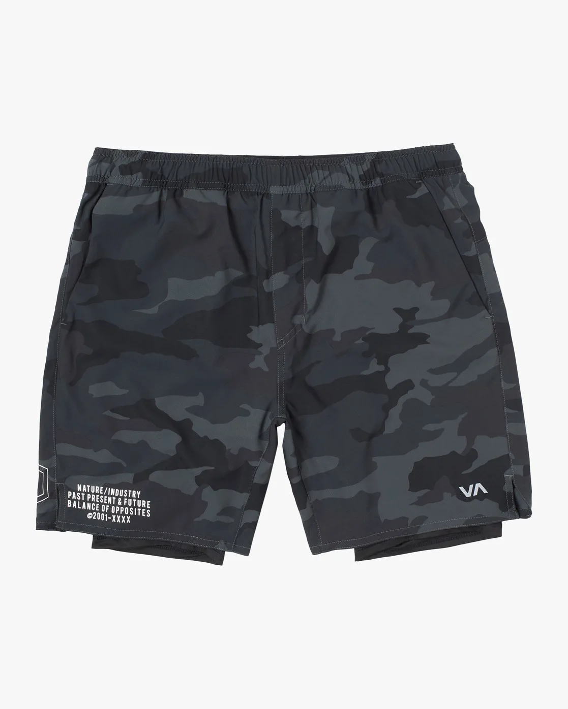 2024 New Camouflage Fashion Breathable Training Fitness Men's Shorts 2 IN1 Double Gym Male Bodybuilding Sports Elasticity Shorts 4