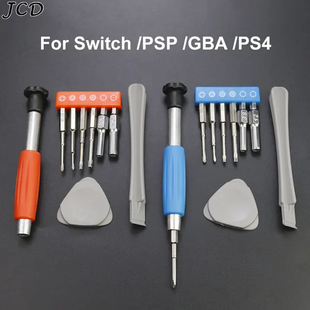 JCD Screwdriver Set Disassembly Opening Tool Kit Repair Parts For Switch GBA SP New 3DS XL PSP NGC Game Console