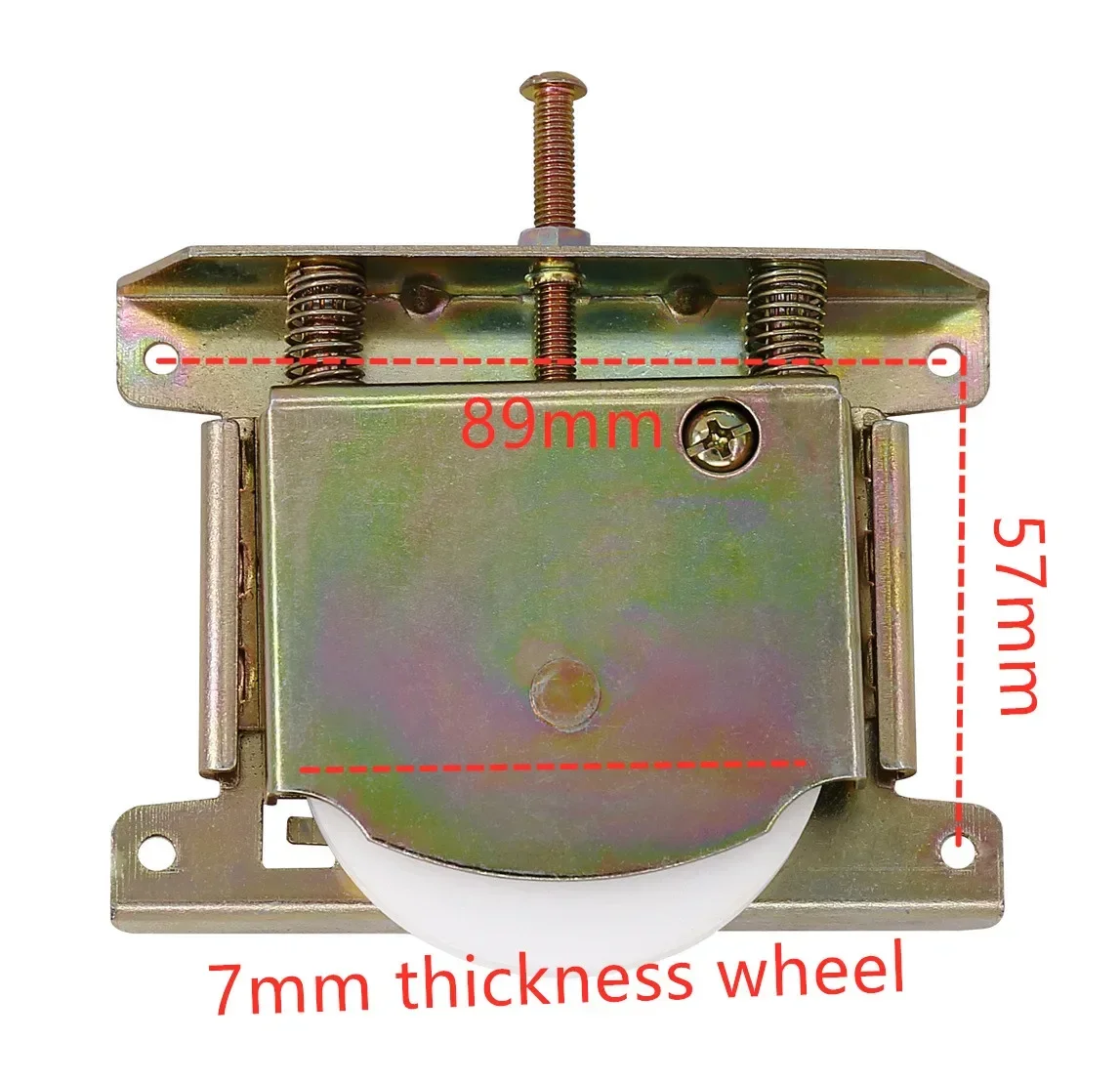 Wall Cabinet Door U Groove Wheel Roller Pulley Swing Wheel Bearing Closet Sliding Door 1pcs