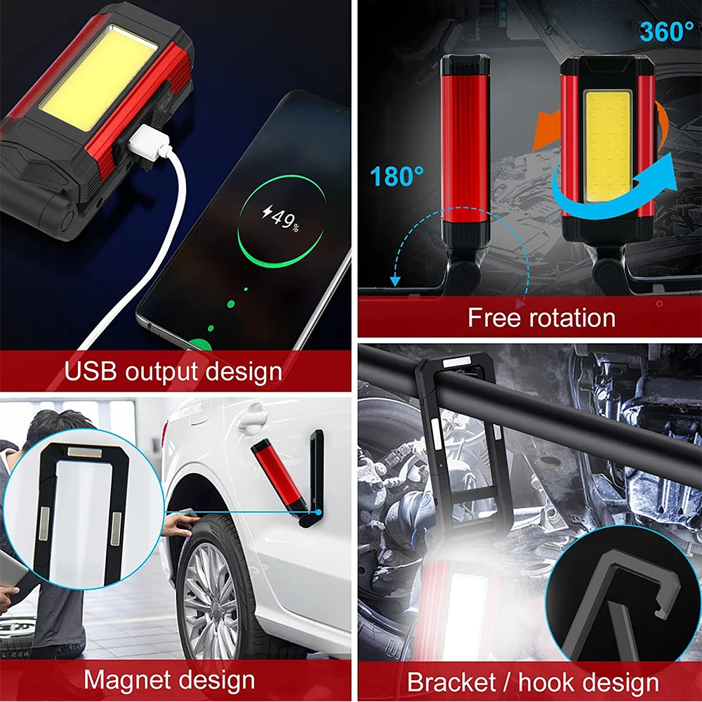 LED Work Light Portable with Magnetic Base/Hook
