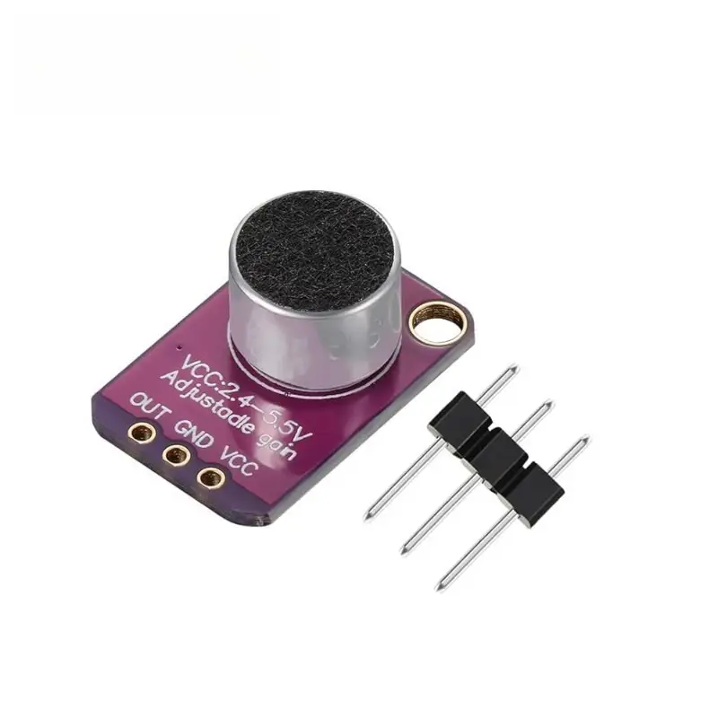 1-10pcs MAX9814 Microphone AGC Amplifier Board Sound Sensor Module Auto Gain Control Attack for Arduino MAX4466 PCB Board Diy image 3