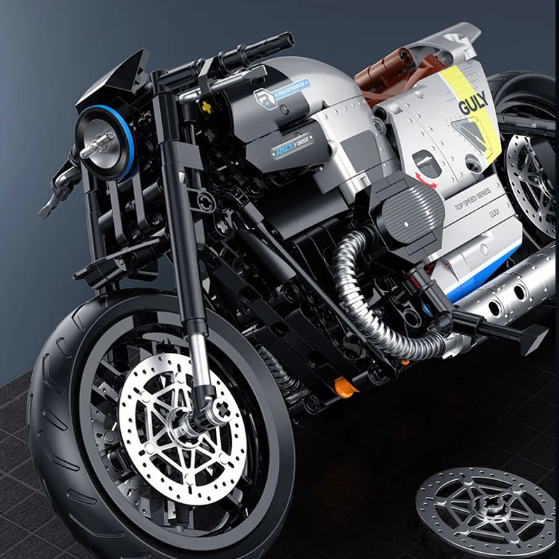 IN STOCK 60535 MOC Technical Motorcycle Building Blocks