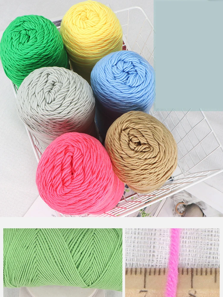 200g 1Pc Milk Cotton Yarn Super Soft for Knitting and Crochet knit line Blankets sweater hat shoe Crocheting amigurumi thread 5