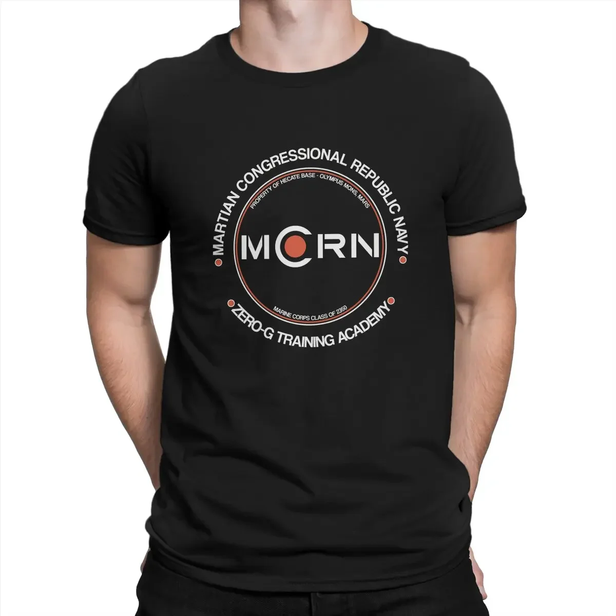

Oversized Summer Clothing Harajuku T Shirt The Expanse MCRN Mars Marine Zero T Shirt Gothic Men's Tshirt Polyester Short Sleeve