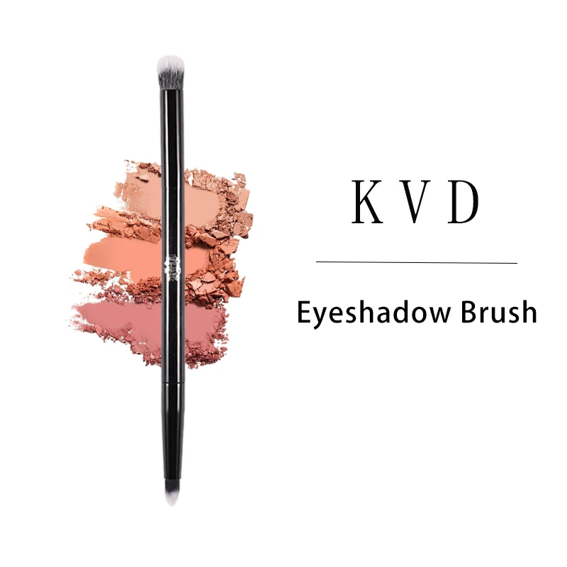 Kat Von D- Makeup Brush 24 Double Head Eyeshadow Brush Soft Fiber Hair Elegant Black Handle Brand Makeup Brushes for Woman 3
