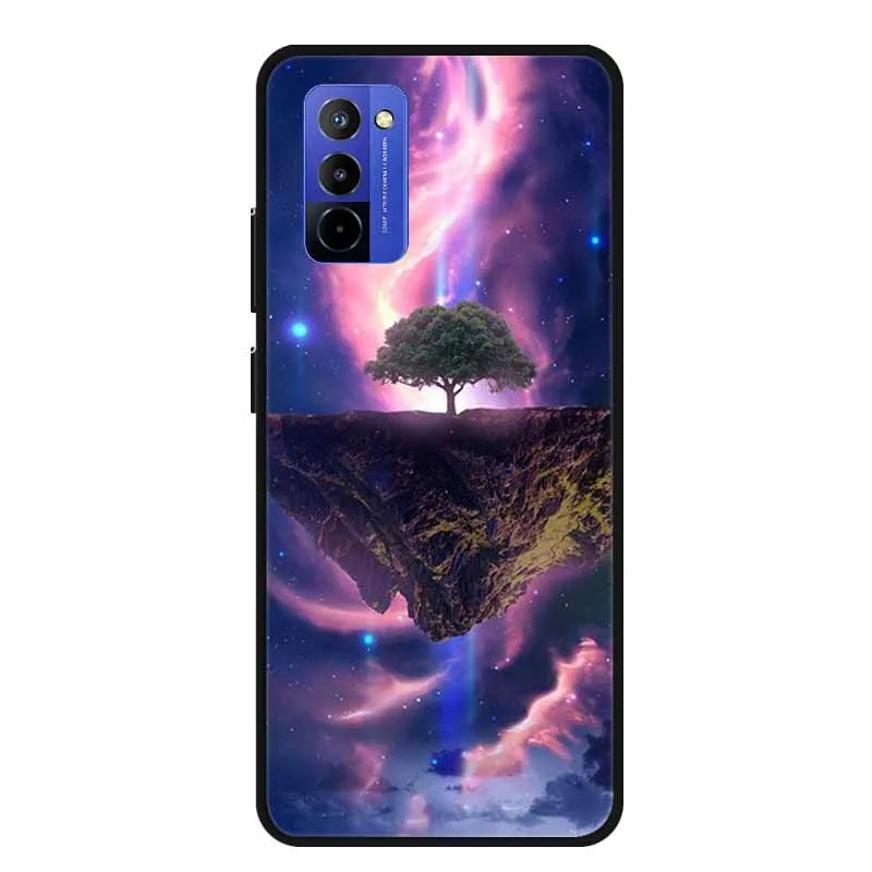 Shockproof Black Silicone Phone Case with Bumper Protection - Soft Back Cover 6.75