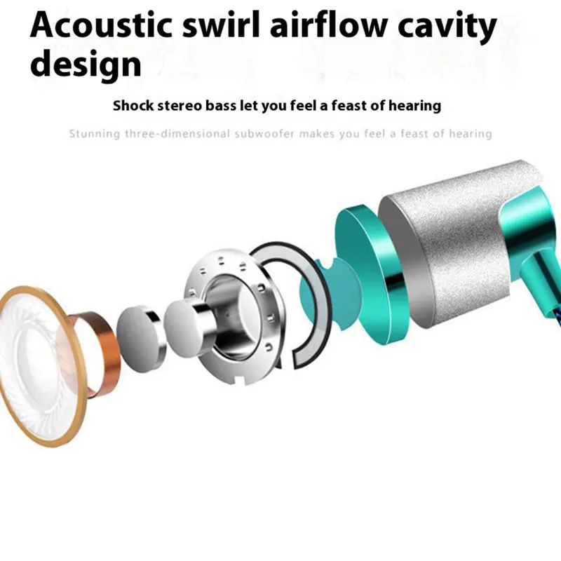 Wired In-ear Earphone In Ear Noise Cancellation Ergonomic
