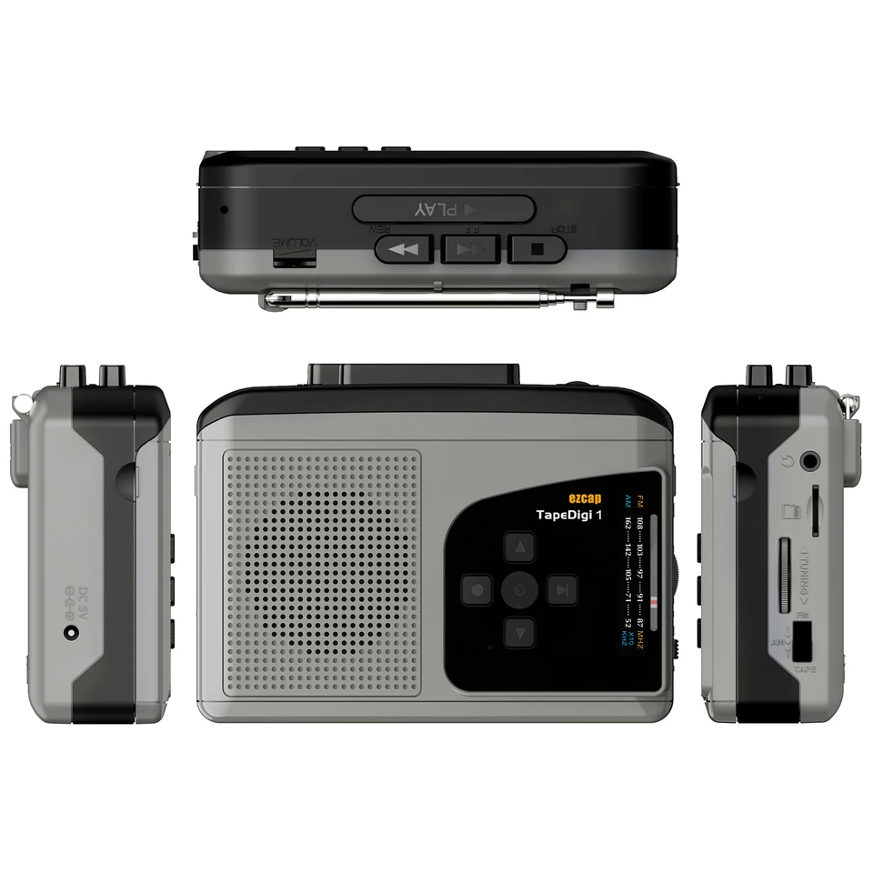 Portable Cassette Tape Player with MP3 Converter