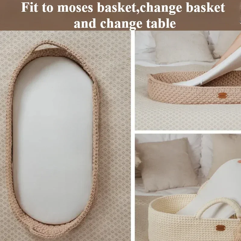 Mattress urine mat Baby Cradle Mattress Baby Out Basket Mat Nursing Table Mat Newborn Toddler Organic Cotton Foam Mattress with Extra Sheet Liner
