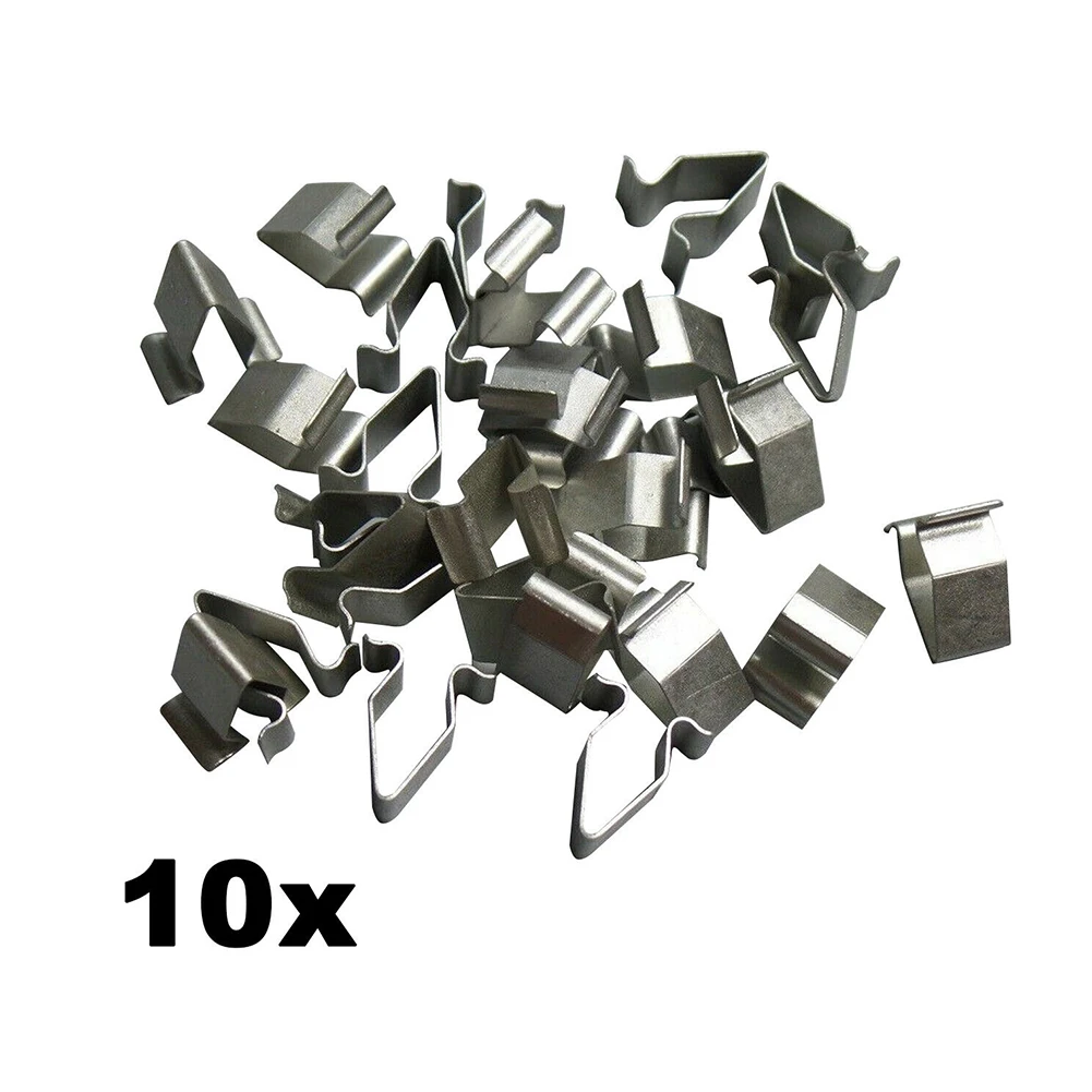 

10Pcs Metal Trim Panel Clips Seat 16mm Boot Tailgate Interior Lining 4A0867276B For Fitting Side Skirts Bumpers