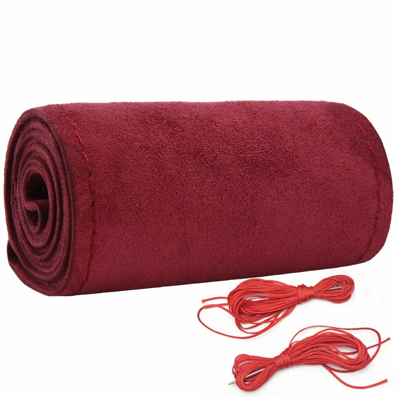 Luxurious Suede Anti-Slip Steering Wheel Cover - Universal Fit 38cm