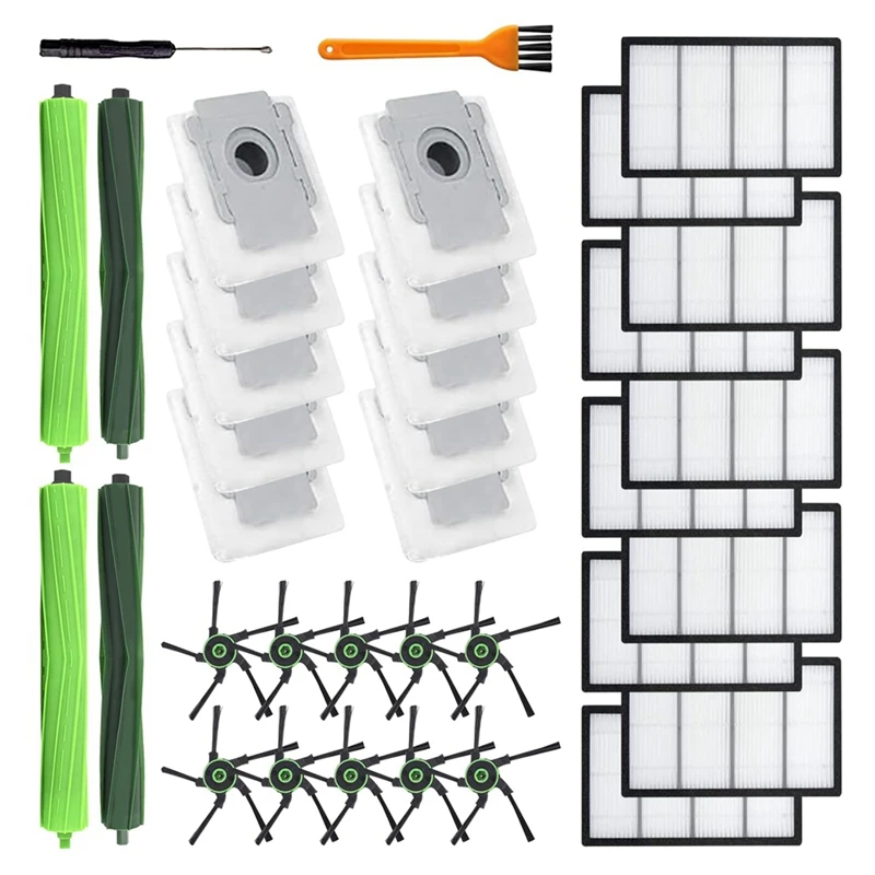 

34Pc Roller Side Brush Filters Bags Accessories For Irobot Roomba S9 (9150) S9+ S9 Plus (9550) S Series Robot Vacuum