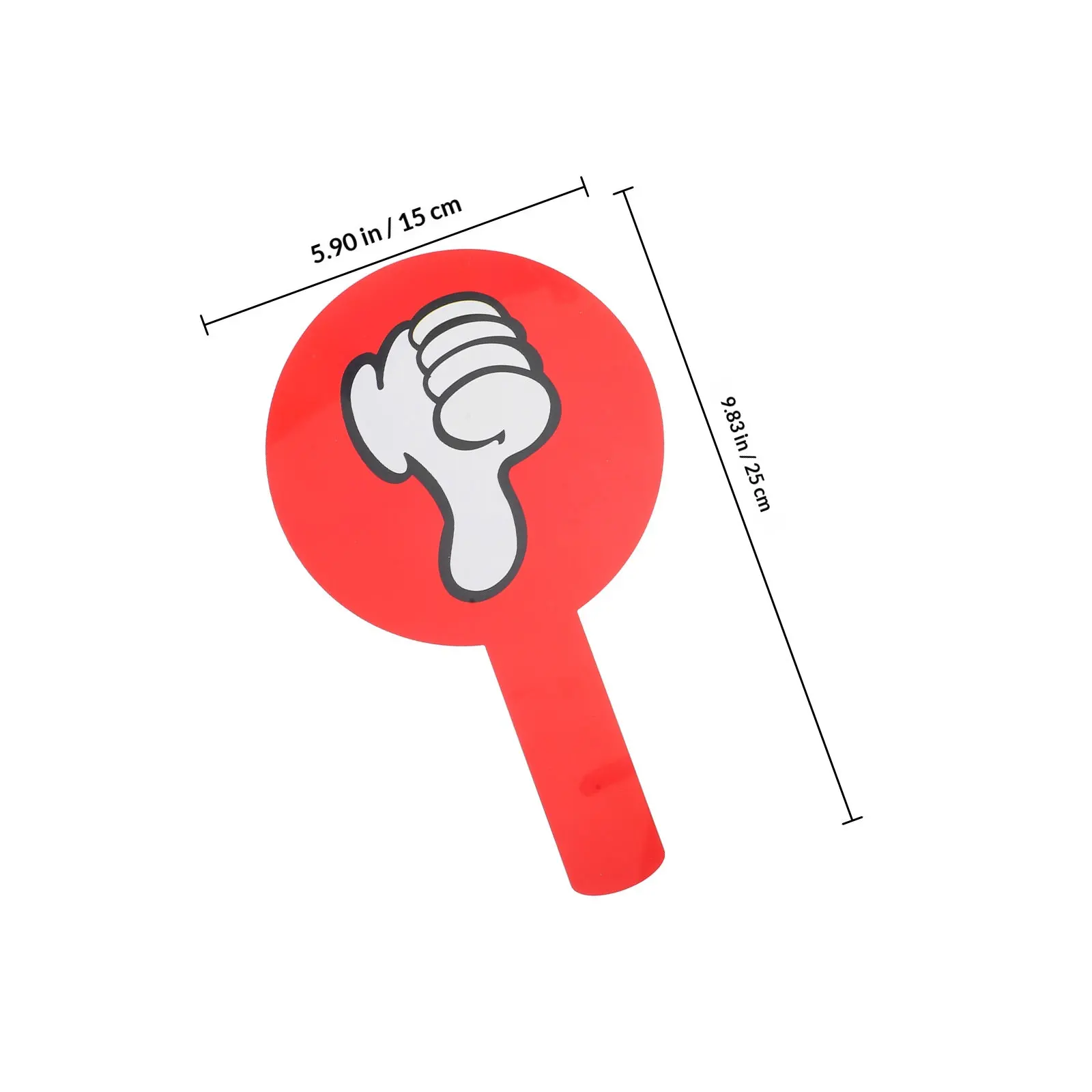 2개 세트 교실 투표용 패들 양면 적색 녹색 엄지척 위아래 참/거짓 답변판 가볍고 휴대 가능한 교육용 도구