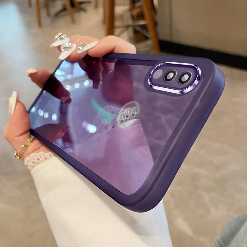 Luxury Soft Bumper Clear Back Phone Case