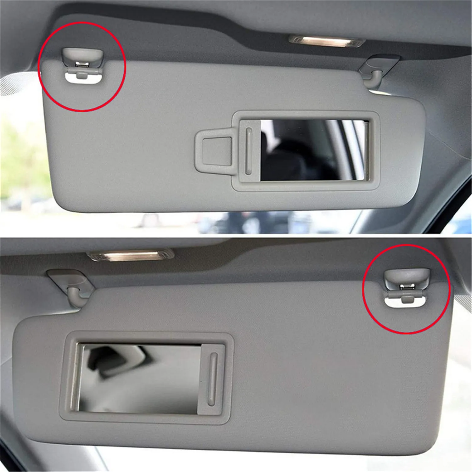 Sun Visor Clips for Audi A1 A3 A4 A5 Q3 Q5 S3 S4 S5 TT 2pcs