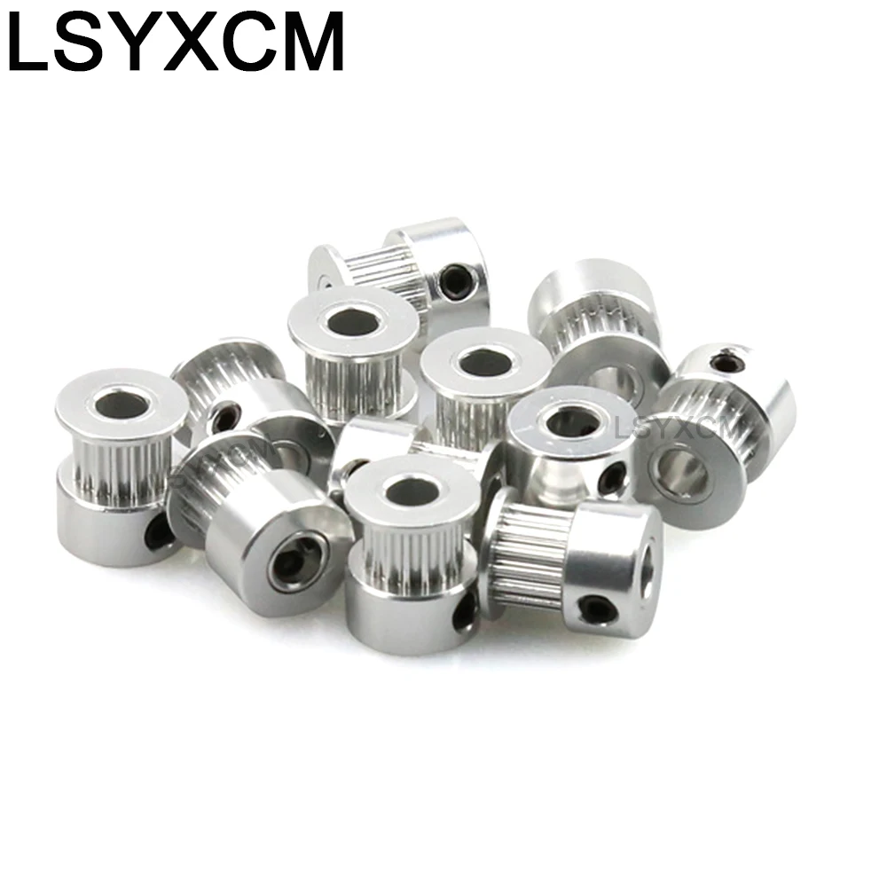 2GT Timing Pulley 12 15 16 20 teeth Bore 4/5/6/6.35/8mm For GT2 Belt 6mm 10mm 15mm 3D printer CNC Parts