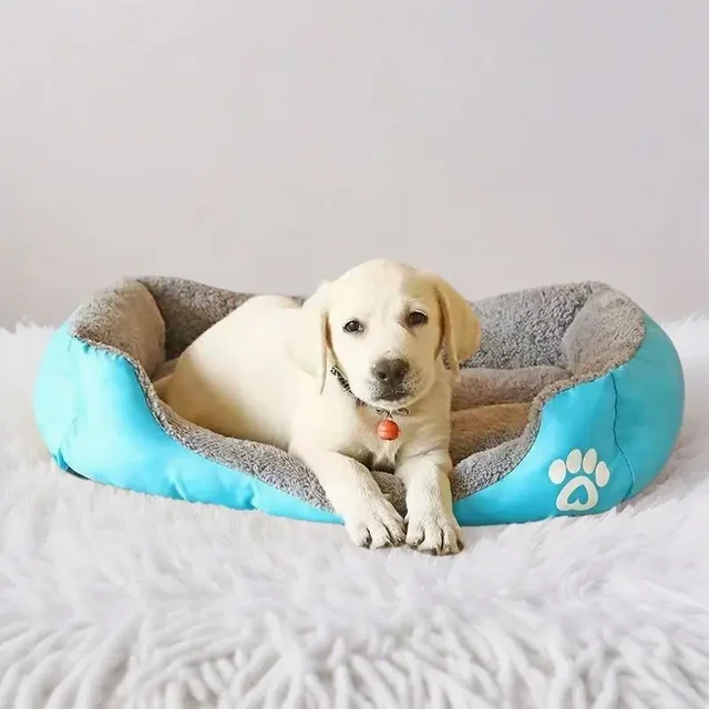 Classical pet Mat Fashion Dog Kennel Bed House Breathable Cotton Soft Cat Nest Dog Warm Bed for Small Medium Dog 3