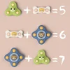 Baby Bath Toys Funny Bathing Sucker Spinner Suction Cup Cartoon Rattles Fidget Educational Toys For Children Boys Gift 5