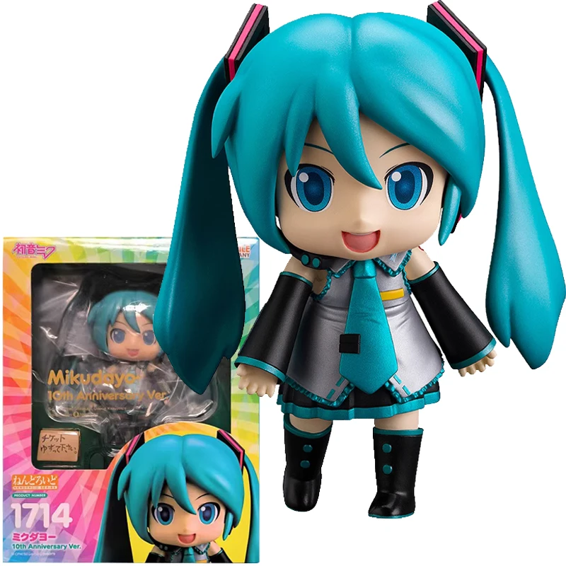 

In Stock Original Good Smile Nendoroid GSC 1714 VOCALOID MIKUDAYO 10th Anniversary Ver Collection Action Figure Toys Gifts