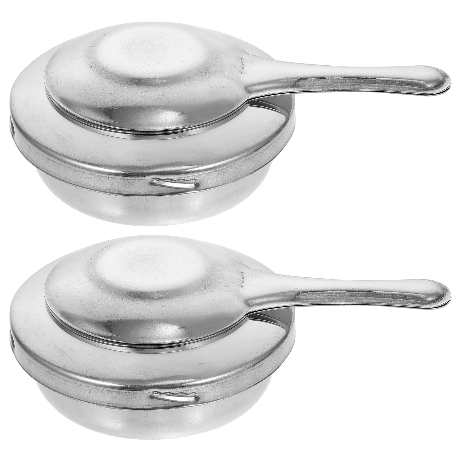 

2pcs Stove Burner Stainless Steel Burner With Lid For Outdoor Camping Hiking Backpcking Portable Cooking Stove