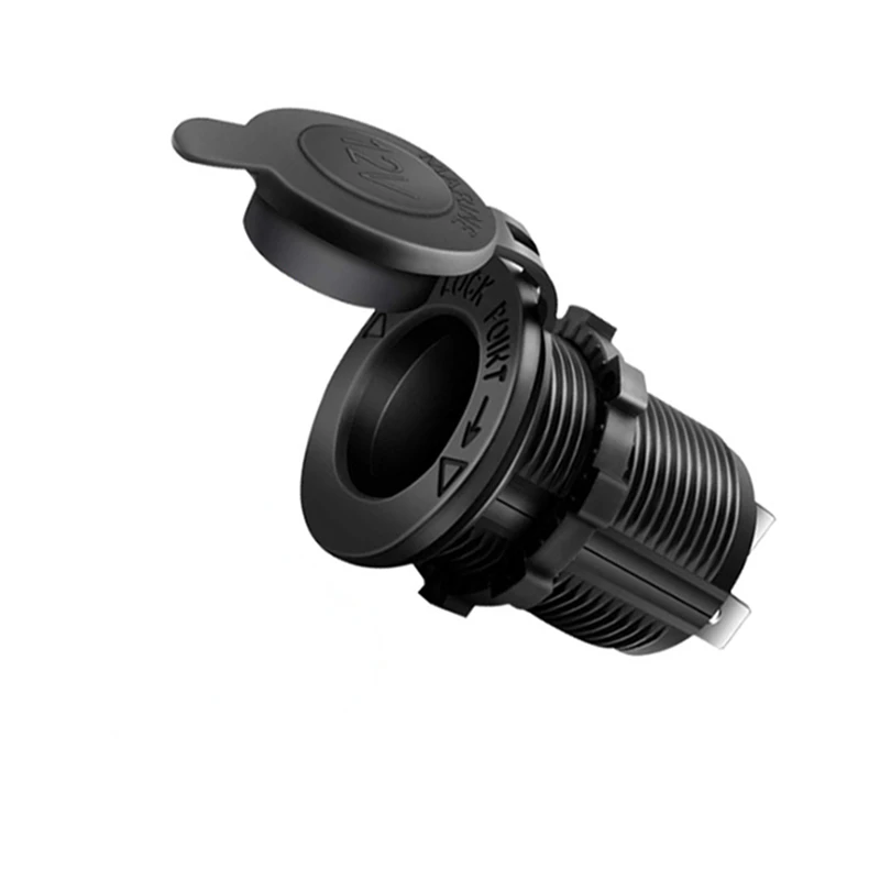 Spina adattatore per accendisigari per auto con indicatore LED presa per accendisigari impermeabile per auto Marine Moto presa accendisigari D4  34