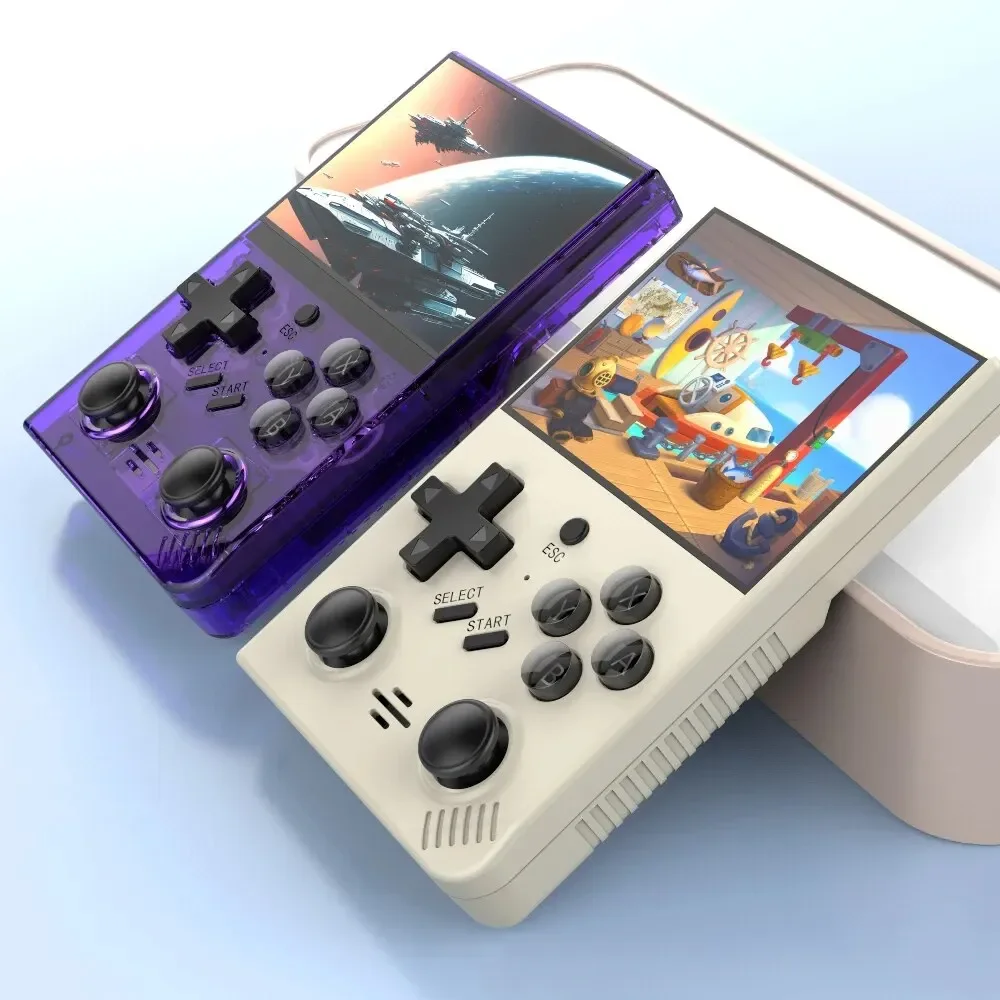 R35PlUS Retro Handheld 3.5 Inch Game Console Linux System Double Joystick Portable Pocket Video Player_voghion.com