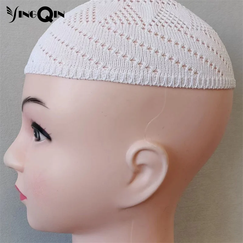 Muslim Caps For Men Skull Hat Prayer Menswear Knitted Kufi Kippa Islamic Saudi Arabia Kippahs Jewish Freeshipping Summer