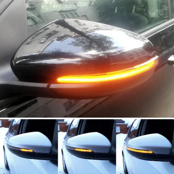 동적 방향 지시등 LED 사이드 윙 백미러 표시기, 깜박이 리피터 라이트 램프, VW 골프 6 MK6 GTI R32 08-14 투란용