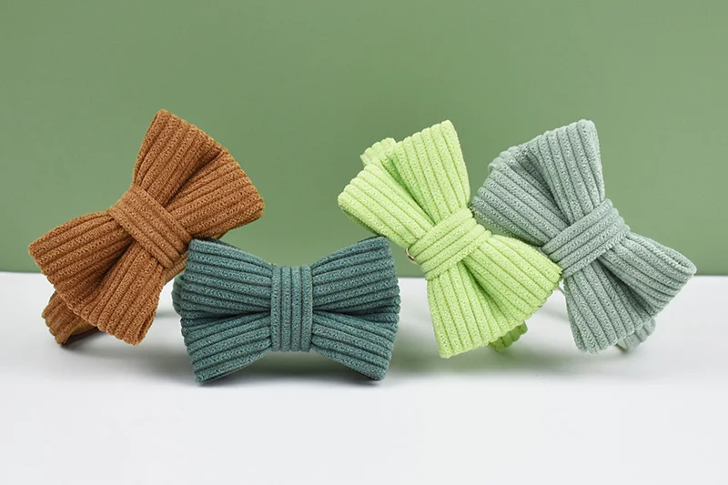 Title 2, Corduroy Cat Collar Bowknot Cat Collar With Adj...