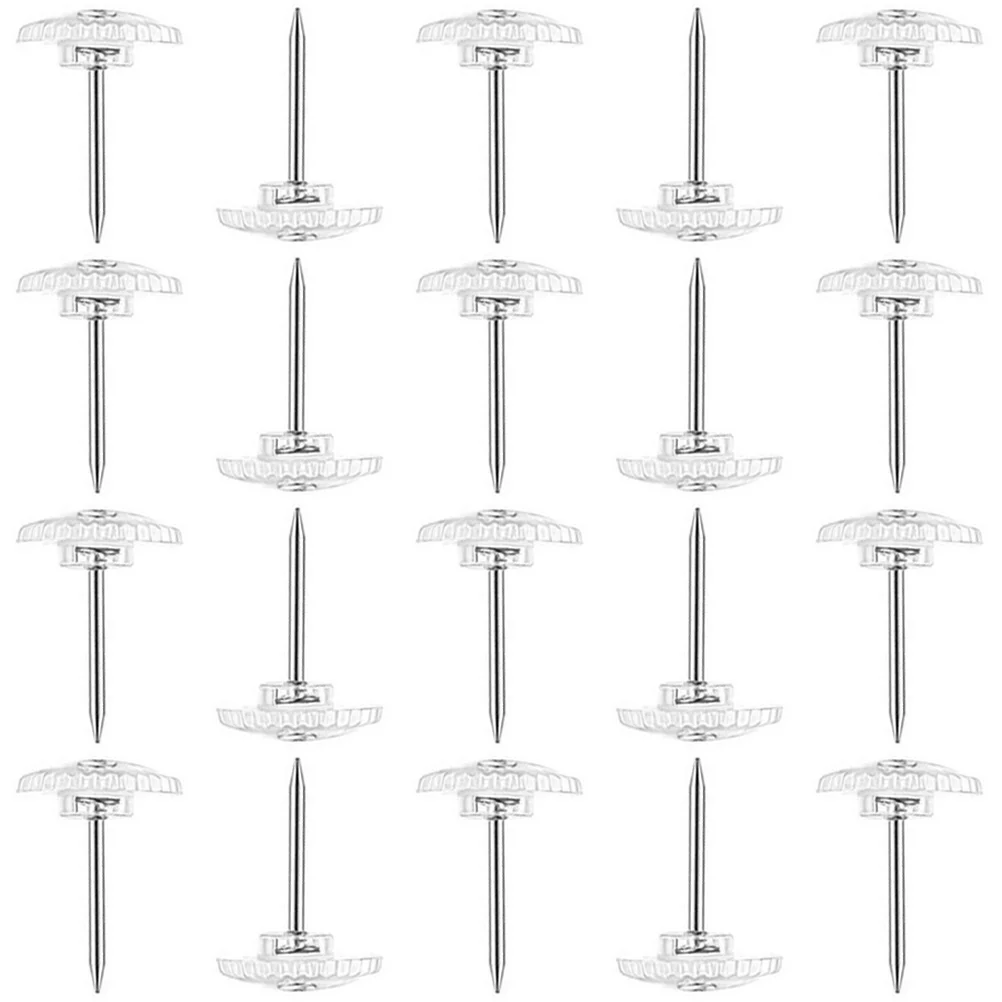 

100 Pcs Cute Thumb Tacks Map Pushpin Bulletin Thumbtacks Flat Cork Board Pins Decorative for Metal Cubicle Accessories Office