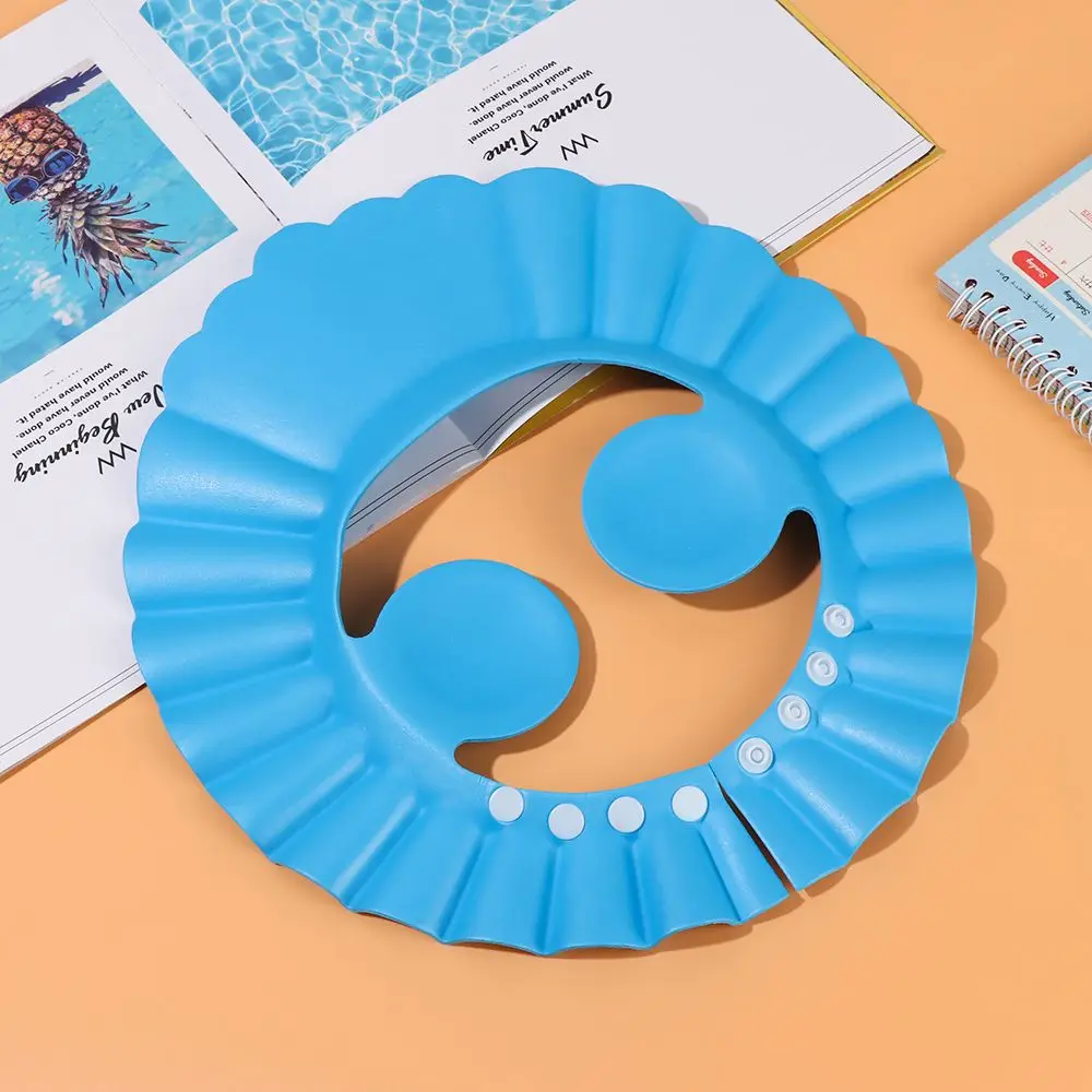 Waterproof EVA Baby Shower Cap for Kids Eye Protection