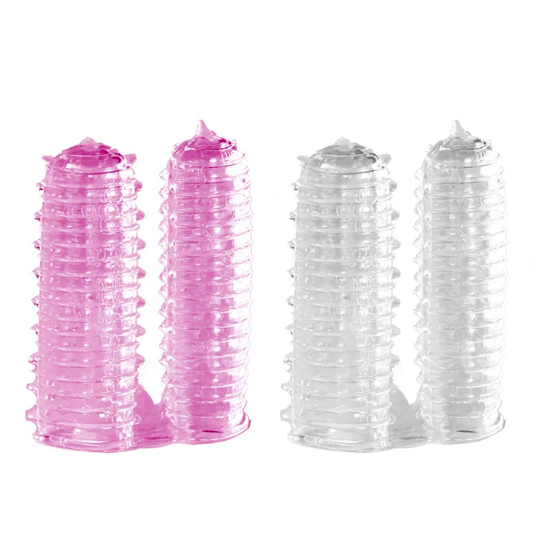 Sex Toys 2pcs Woman Clitoris Orgasm Finger Sleeve