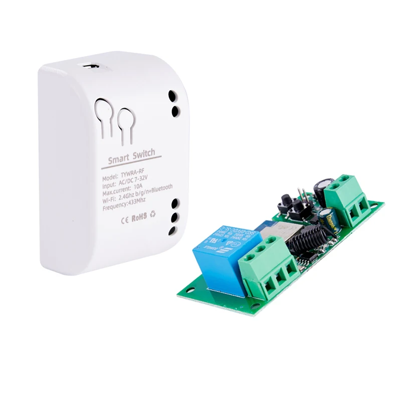 Wireless Smart Home WiFi Switch - Alexa Compatible, Dual Channel, 10A Relay Module