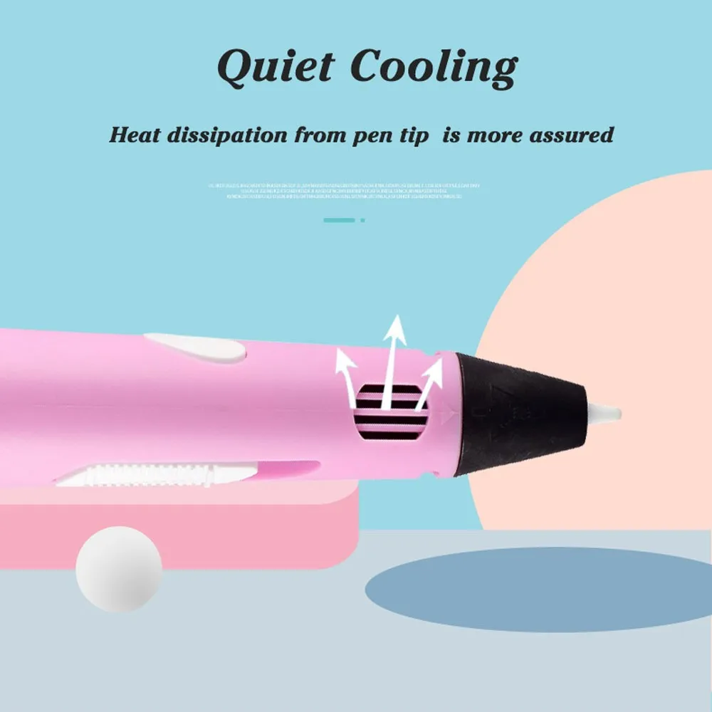 3D Printing Pen DIY Drawing Pen with LCD Screen Compatible PLA Filament Toys Safe Paiting for Children Christmas Birthday Toys 3d printing pen
