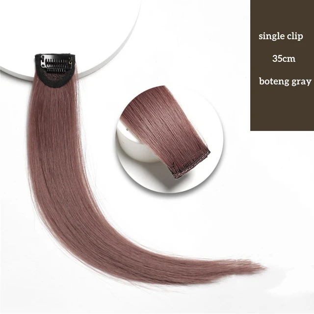 VaaJee Synthetic Clip Wigs Women Heat Resistant Straight Hair Extensions With Clips Multicolor Crochet Braid Hair For Teen Girls D