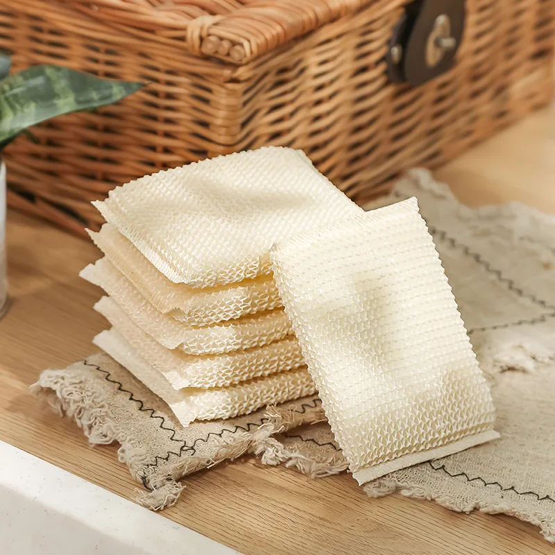 Bamboo-Fiber-Dishwashing-Scouring-Pads-Dish-Towel-Sponge-Scrub-Pot ...