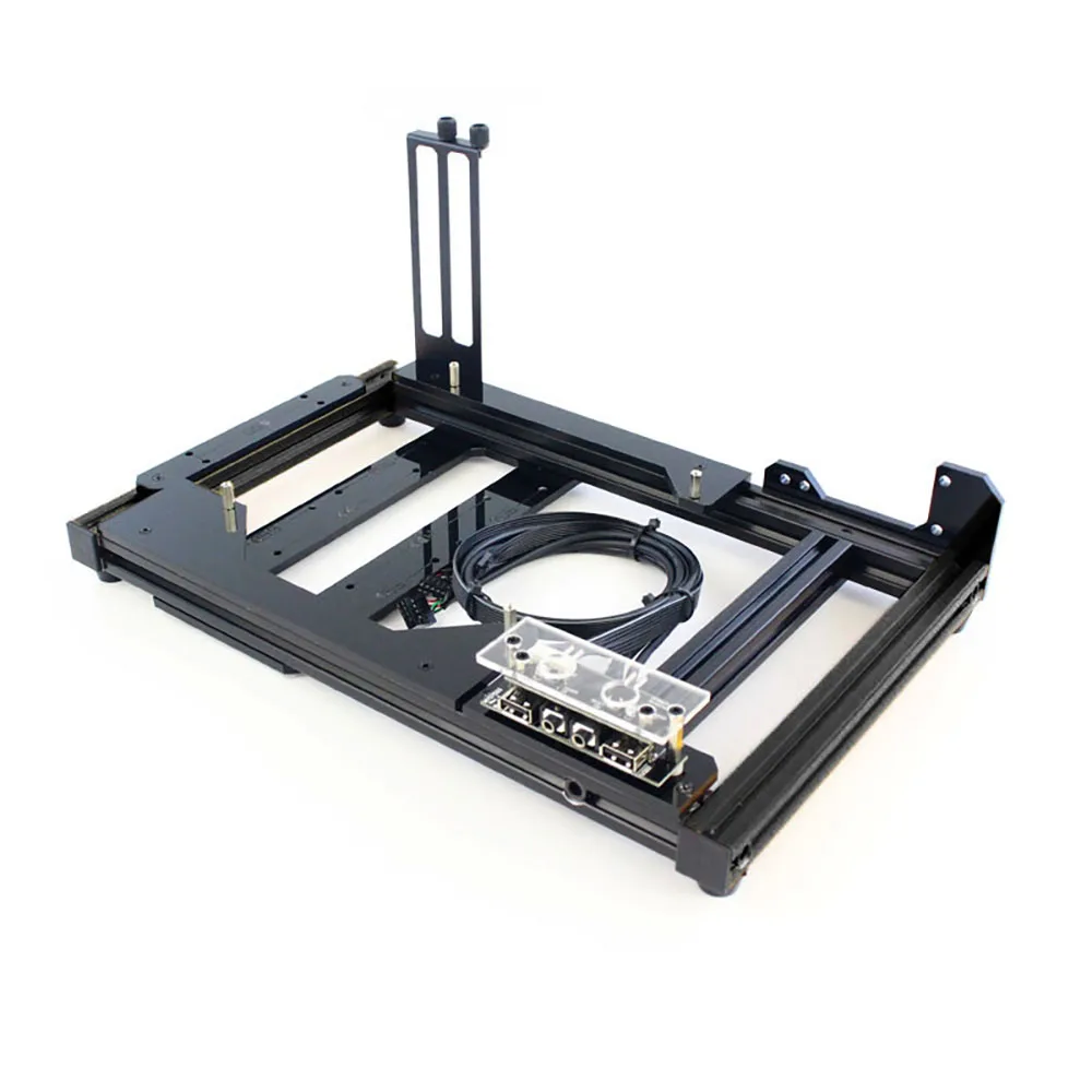 Caixa de Alumínio Empilhável para pc Banco de Teste Caixa Aberta do Computador Faça Você Mesmo Bare Frame Suporte a Placa Gráfica Intel Amd Itx Matx Atx Eatx