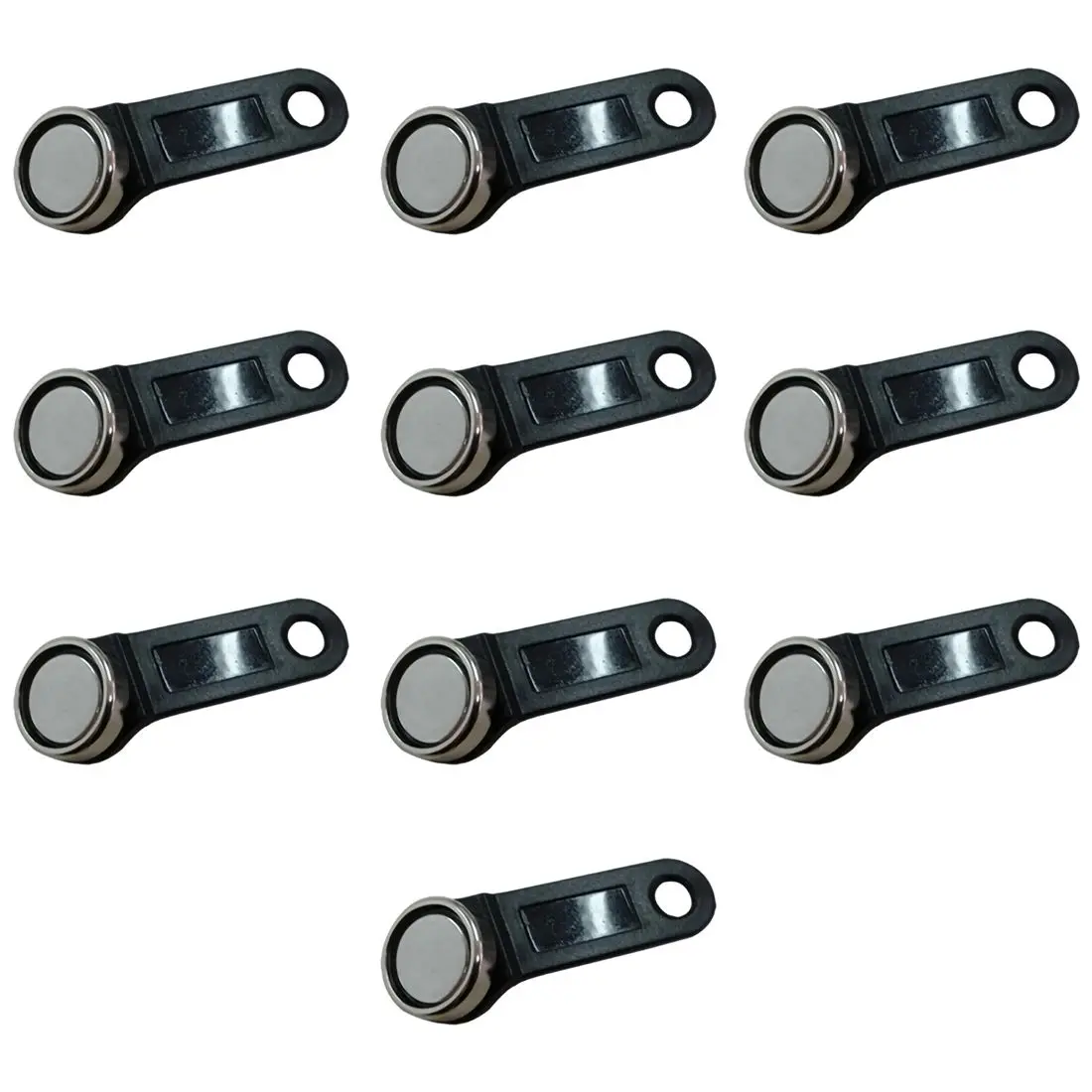 

10pcs DS1990A-F5 TM Card iButton Tag with wall-mounted Black